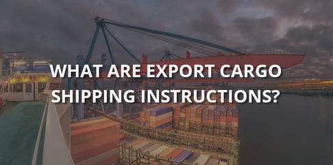 export-cargo-shipping-instructions